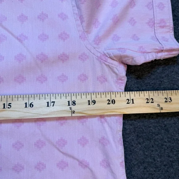 Robert Graham Mens Pink Purple Geometric Short Sleeve Button Down Shirt S - Picture 5 of 6